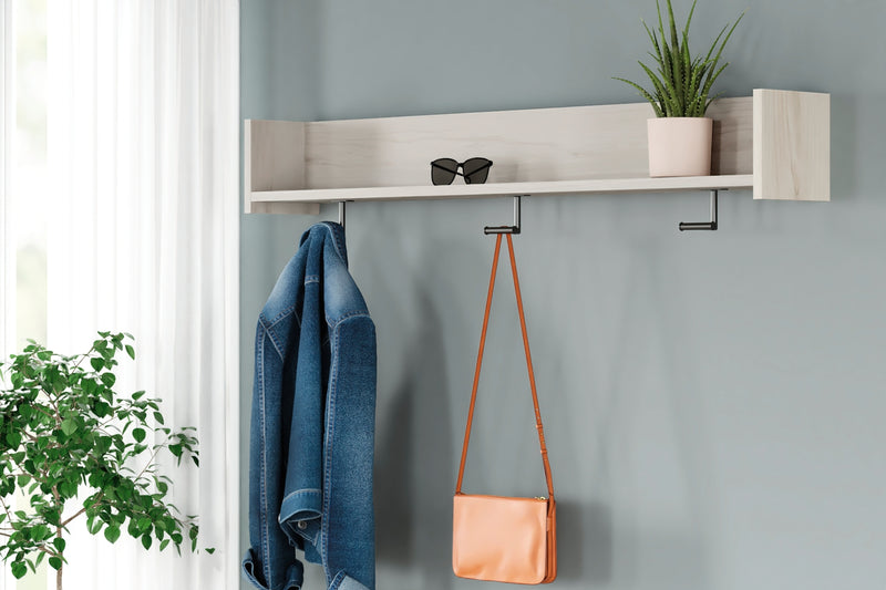Perchero de pared Socalle con estante