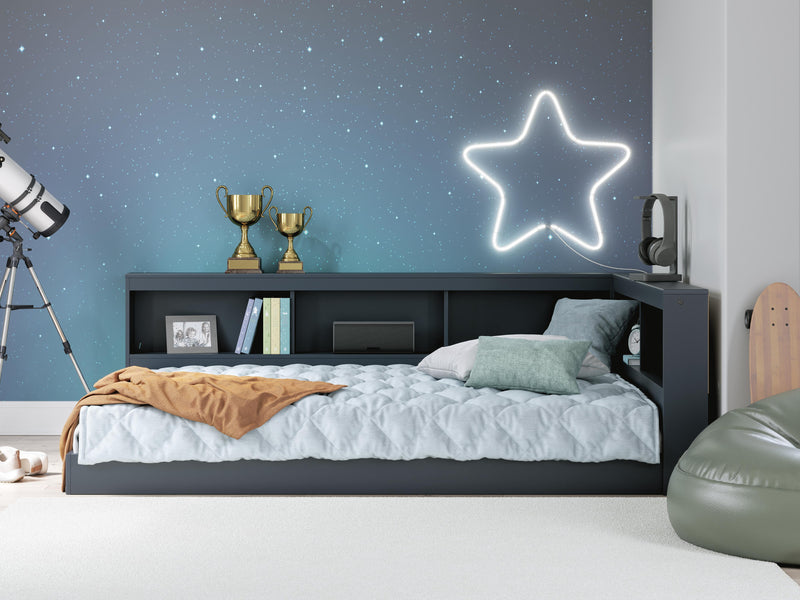 Simmenfort Bookcase Storage Bed