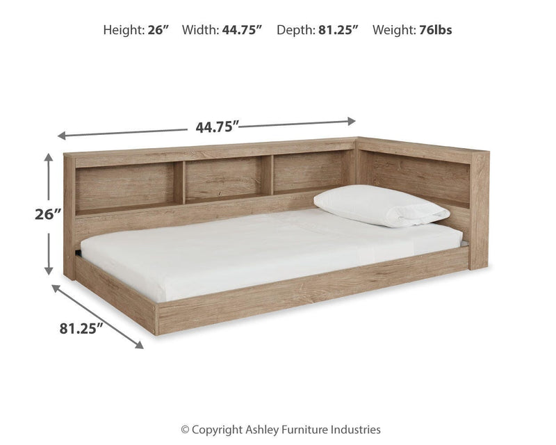 Cama con almacenaje Oliah Bookcase