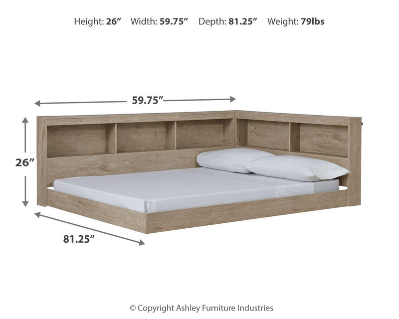 Cama con almacenaje Oliah Bookcase