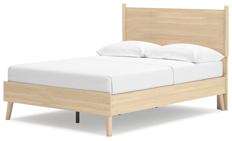 Cama con plataforma y panel Cabinella