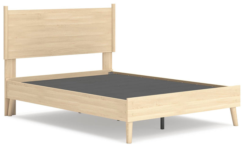Cama con plataforma y panel Cabinella
