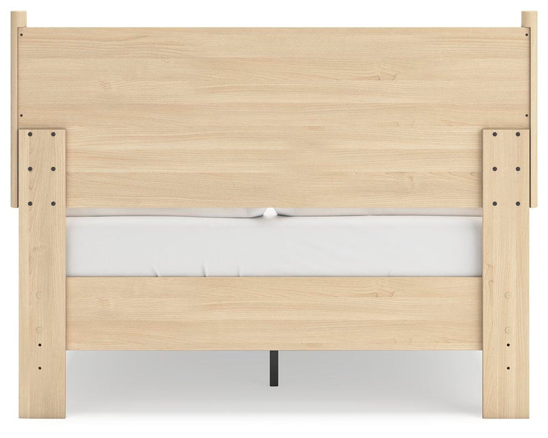 Cama con plataforma y panel Cabinella