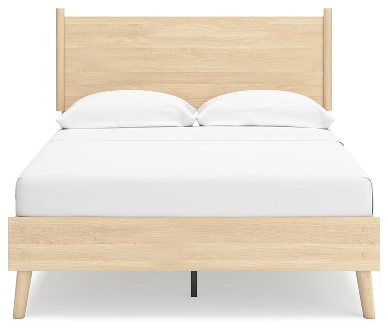 Cama con plataforma y panel Cabinella