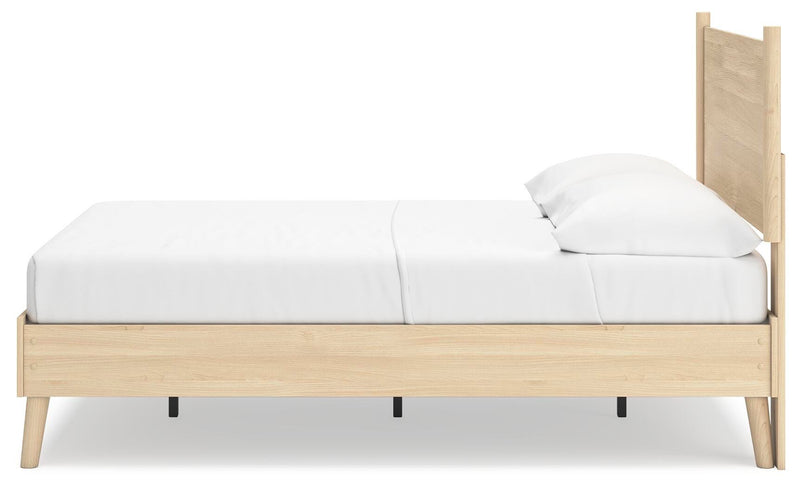 Cama con plataforma y panel Cabinella