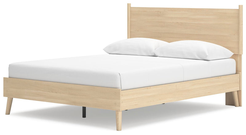 Cama con plataforma y panel Cabinella