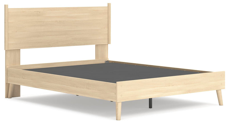 Cama con plataforma y panel Cabinella