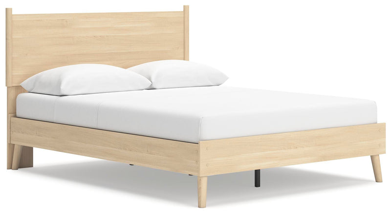 Cama con plataforma y panel Cabinella