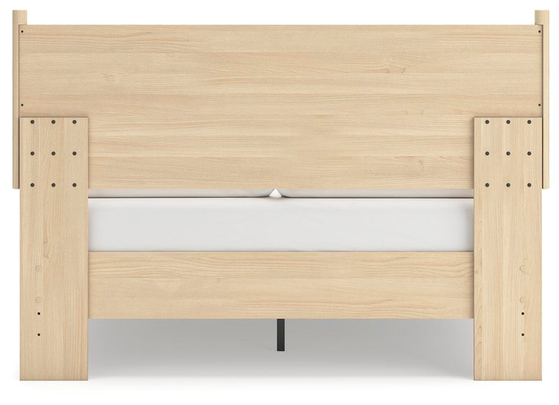 Cama con plataforma y panel Cabinella
