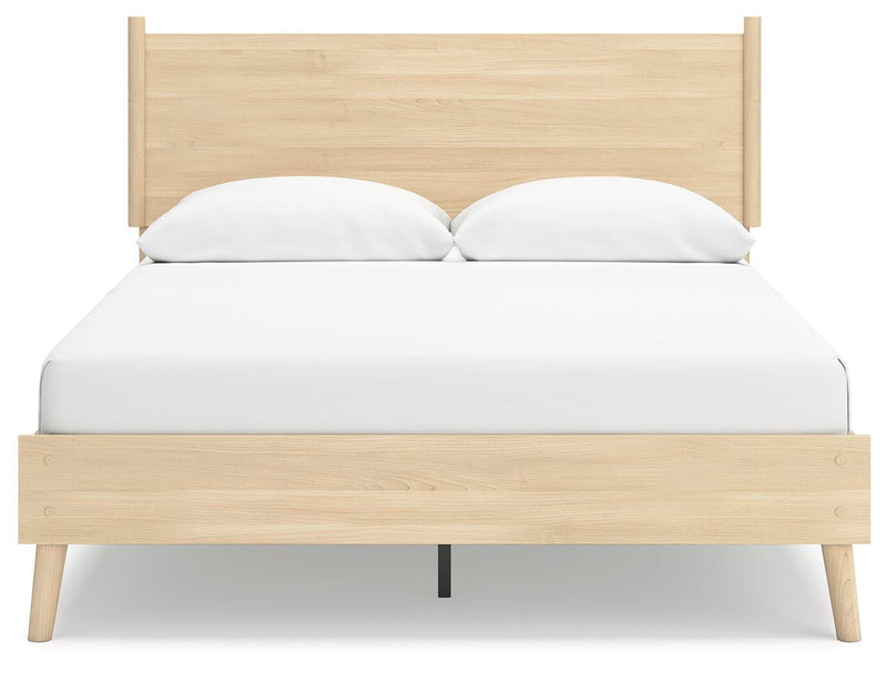 Cama con plataforma y panel Cabinella