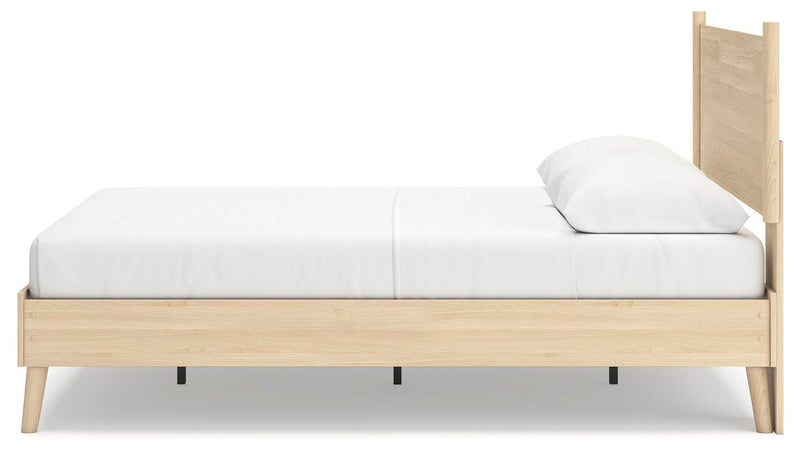 Cama con plataforma y panel Cabinella
