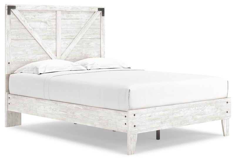 Cama de plataforma con panel de Shawburn Crossbuck