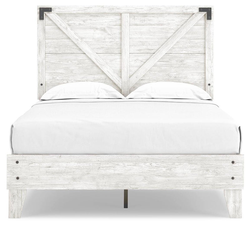 Cama de plataforma con panel de Shawburn Crossbuck