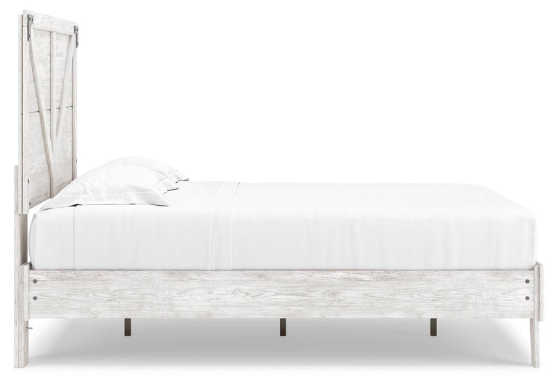 Cama de plataforma con panel de Shawburn Crossbuck
