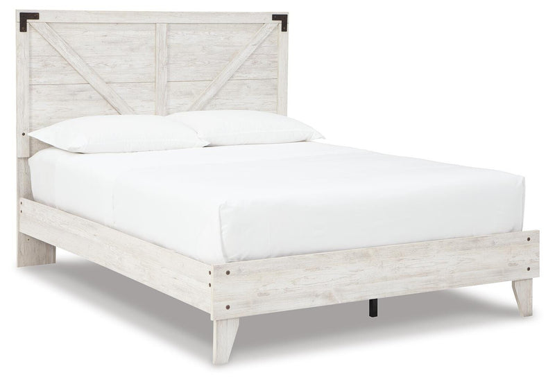 Cama de plataforma con panel de Shawburn Crossbuck