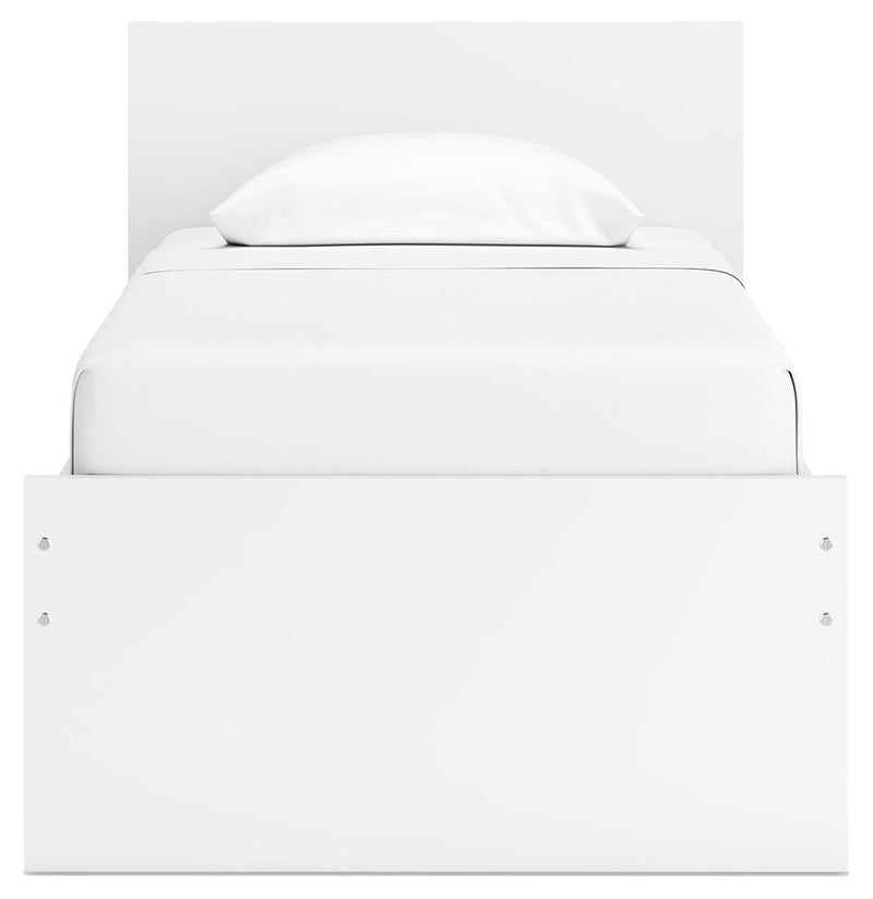 Cama con plataforma Onita con 1 compartimento de almacenamiento lateral