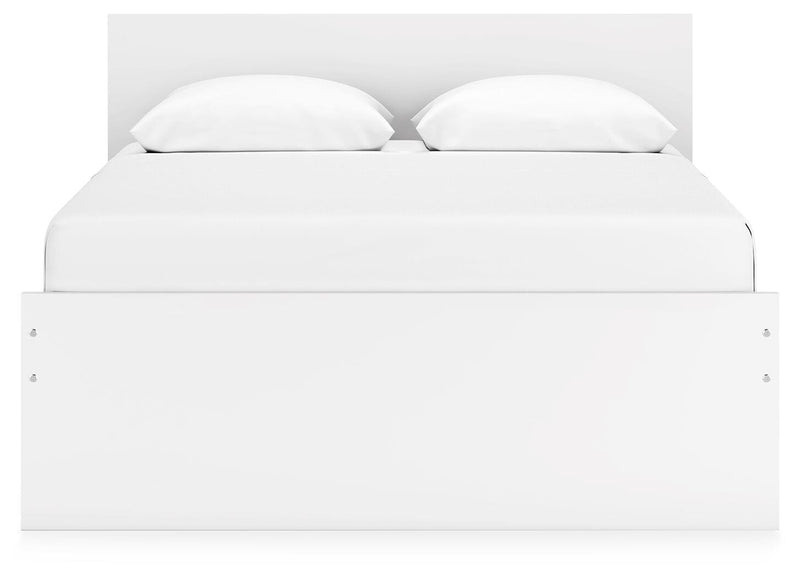 Cama con plataforma Onita con 1 compartimento de almacenamiento lateral