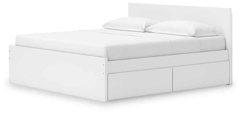 Onita Panel Platform Bed with 2 Side Storage
