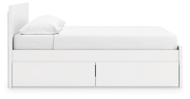 Onita Panel Platform Bed with 2 Side Storage