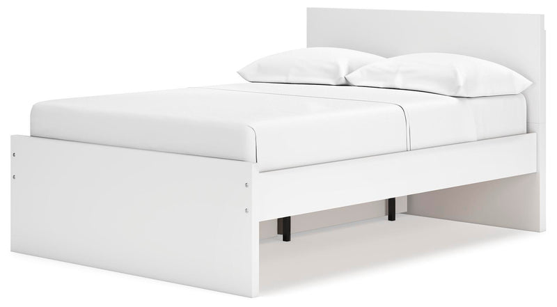 Cama con plataforma Onita con 1 compartimento de almacenamiento lateral