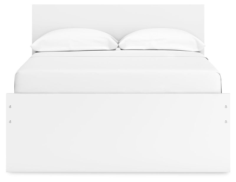 Cama con plataforma Onita con 1 compartimento de almacenamiento lateral