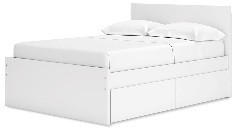 Onita Panel Platform Bed with 2 Side Storage
