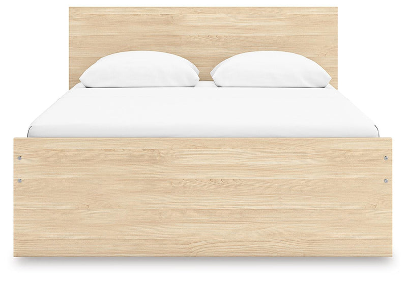 Cama con plataforma Onita con 1 compartimento de almacenamiento lateral
