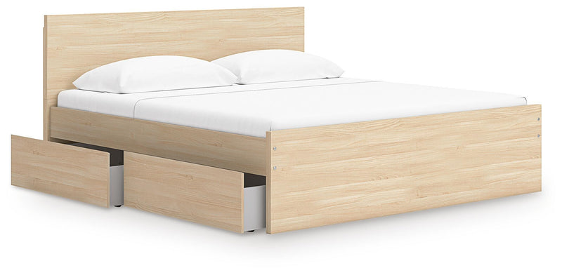 Onita Panel Platform Bed with 2 Side Storage