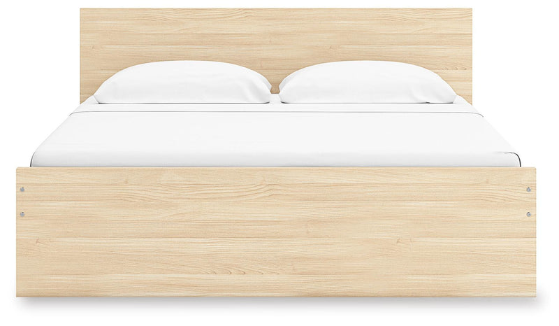 Cama con plataforma Onita con 1 compartimento de almacenamiento lateral
