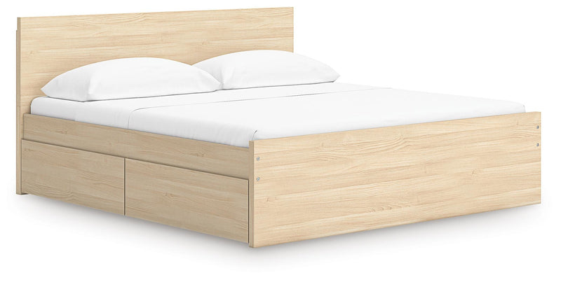 Onita Panel Platform Bed with 2 Side Storage