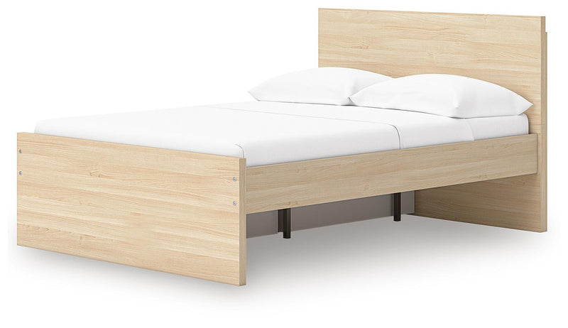 Cama con plataforma Onita con 1 compartimento de almacenamiento lateral