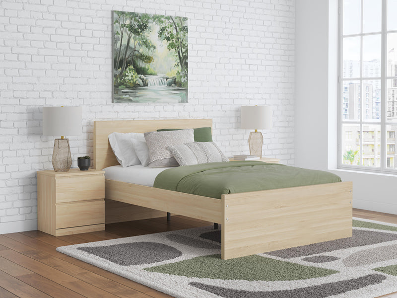 Cama con plataforma Onita con 1 compartimento de almacenamiento lateral