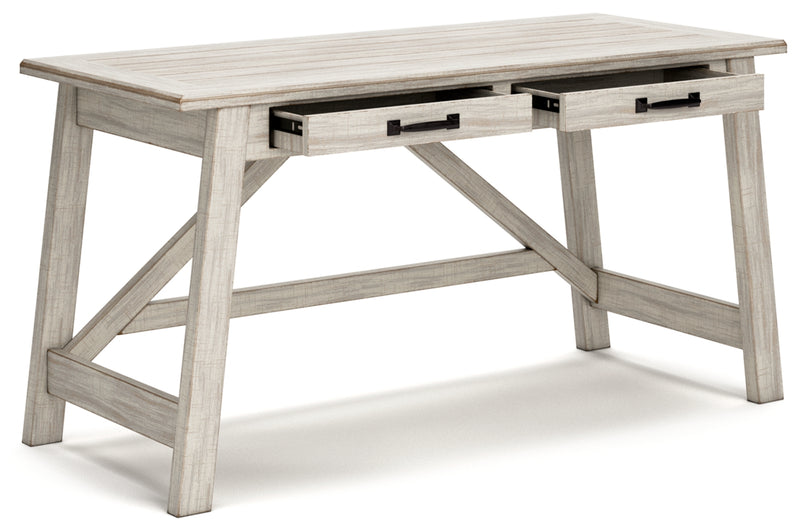 Escritorio grande de Carynhurst Home Office con patas