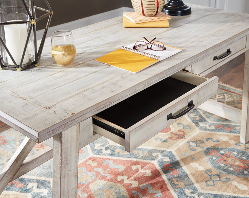 Escritorio grande de Carynhurst Home Office con patas