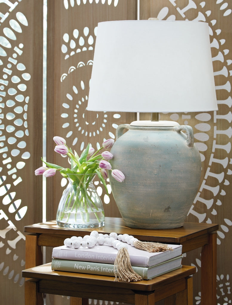 Lámpara de mesa Shawburg Terracota