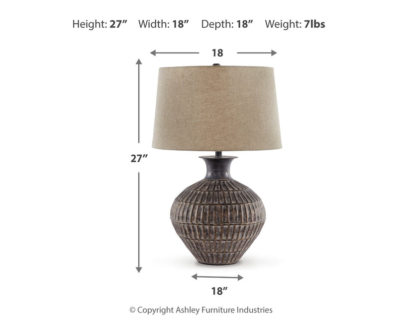 Magan Metal Table Lamp