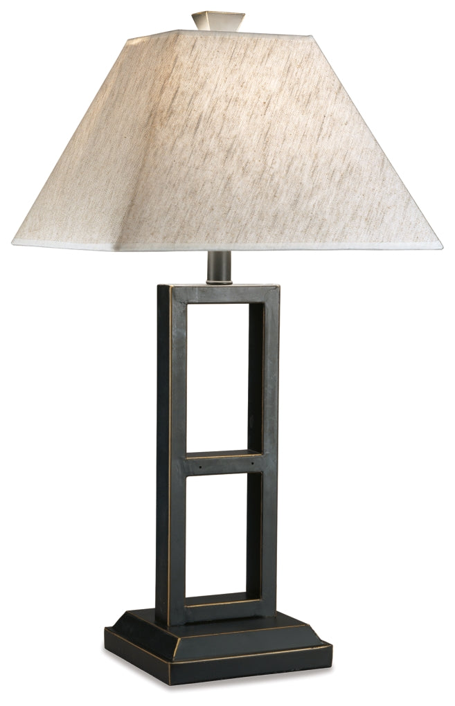 Lámpara de mesa de metal Deidra