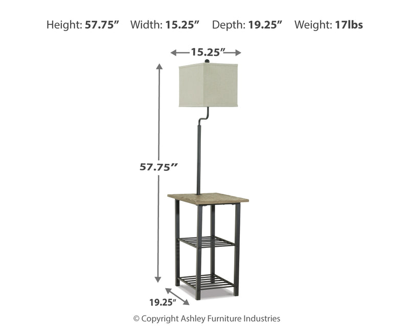 Shianne Metal Tray Lamp