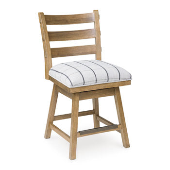 Ridgester Upholstered Swivel Barstool