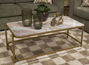 Manor Stone Rectangular Cocktail Table