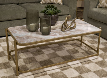 Manor Stone Rectangular Cocktail Table