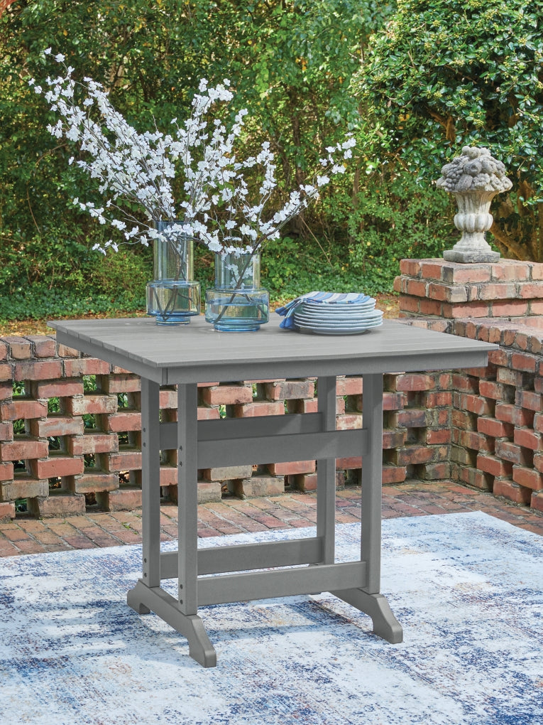 Ross Cove Square Counter Table with Umbrella Option