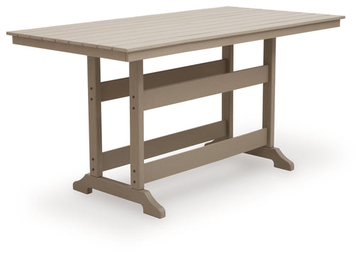 Sandy Dune RECT COUNTER TABLE with Umbrella Option