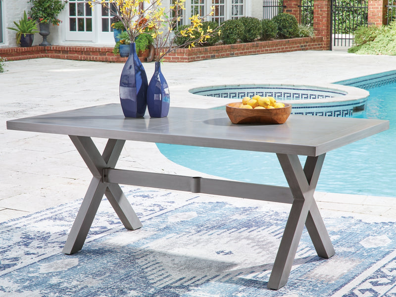 Dillon Beach RECT Dining Table with Umbrella Option