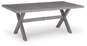 Dillon Beach RECT Dining Table with Umbrella Option