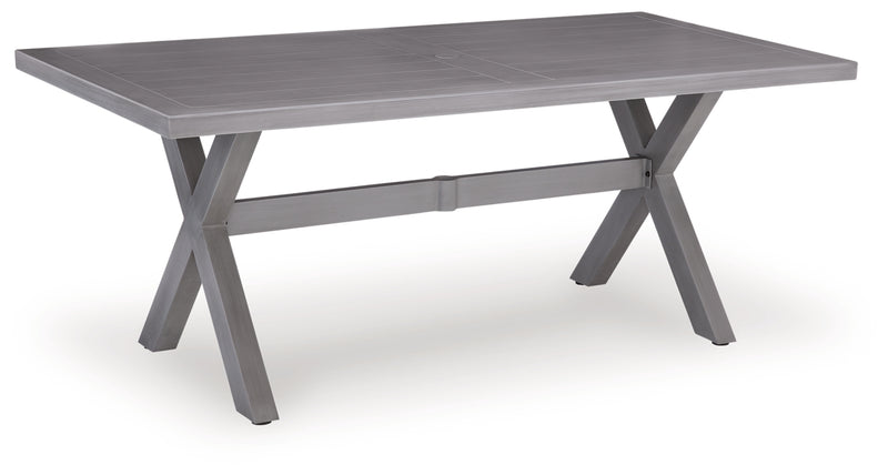 Dillon Beach RECT Dining Table with Umbrella Option