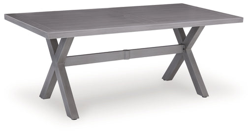 Dillon Beach RECT Dining Table with Umbrella Option