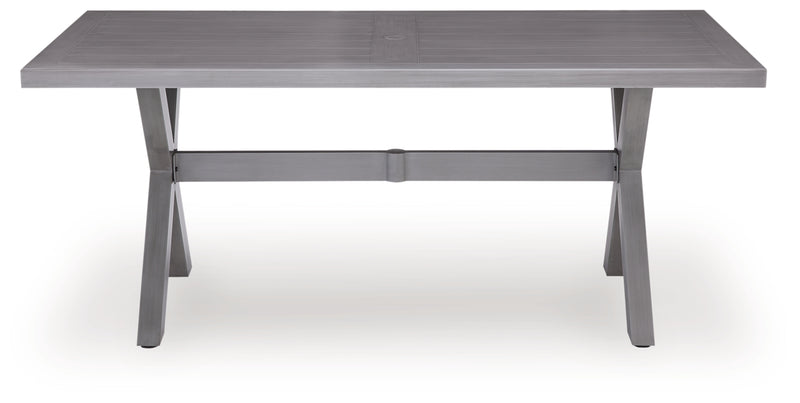 Dillon Beach RECT Dining Table with Umbrella Option