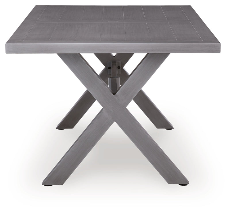 Dillon Beach RECT Dining Table with Umbrella Option