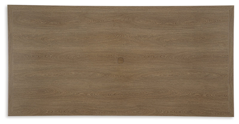 Mesa de comedor rectangular Serene Bay con opción de sombrilla